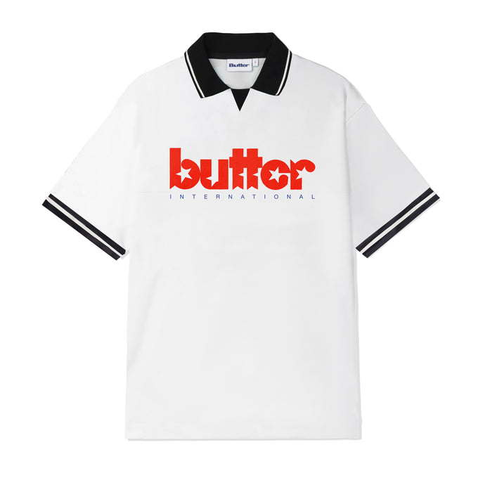 Butter Goods - Star Jersey (White) | stebra skateshop  Camiseta estilo football Skate ButterGoods 