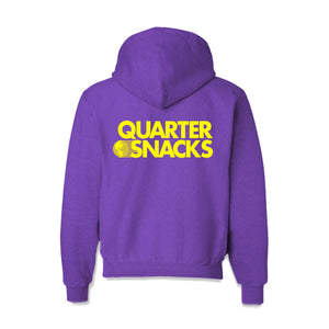 Quartersnacks - Journalists Hoodie (Purple) | stebra skateshop sudadera con capucha 