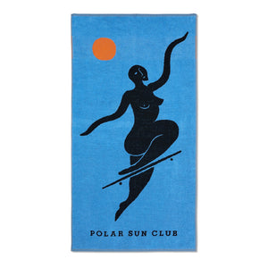 Polar Skate Co - No Comply Forever Beach Towel (Blue) Toalla  stebra skateshop Lloret De Mar Girona barcelona 