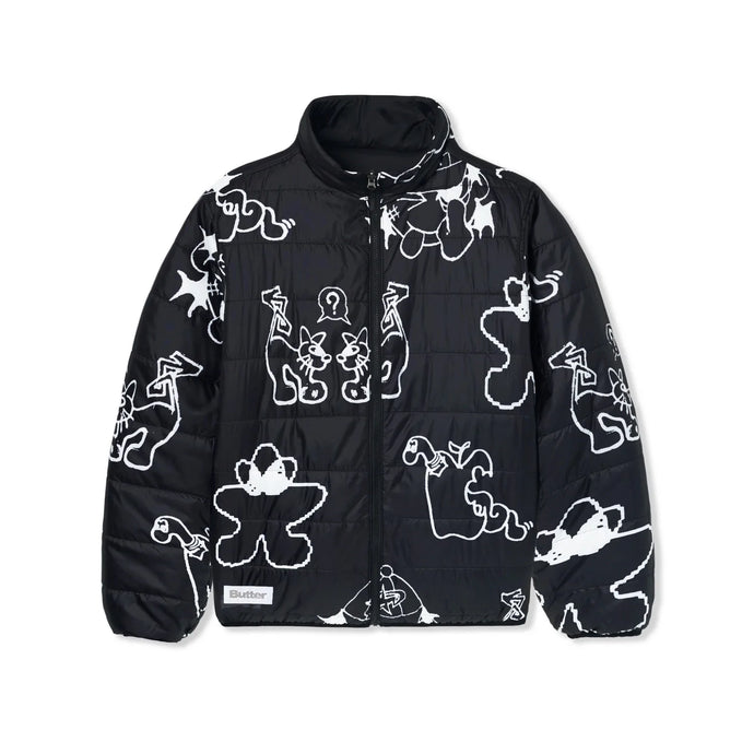 Butter Goods - Jun Reversible Puffer Jacket (Black) | stebra skateshop chaqueta Skate stebra skateshop Lloret de Mar Girona barcelona 