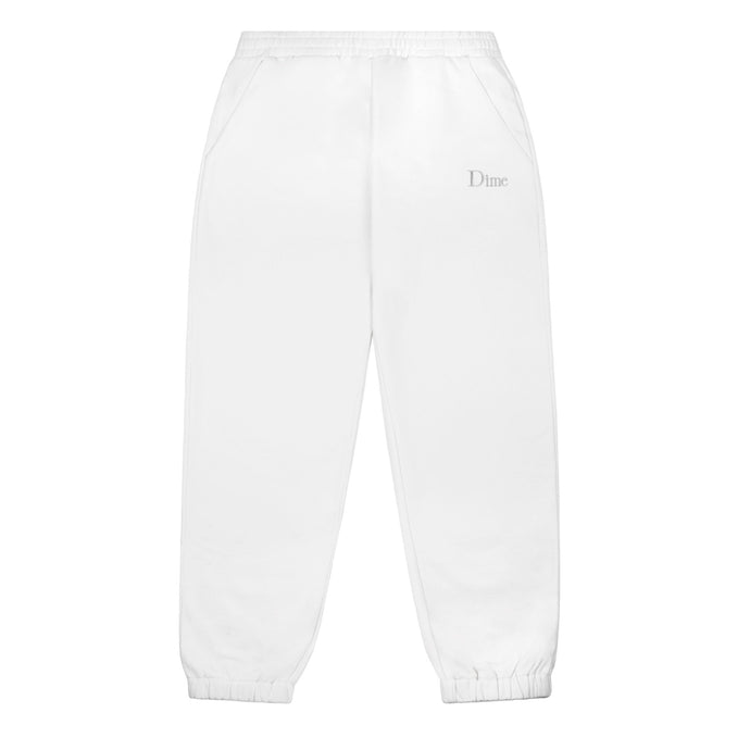 Dime MTL - Classic Small Logo Sweatpants (White) stebra skateshop Lloret De Mar Girona barcelona 