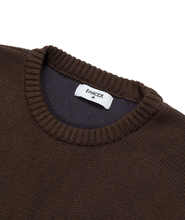 Cargar imagen en el visor de la galería, Dancer - Elbow Logo Crew Knit (Brown)