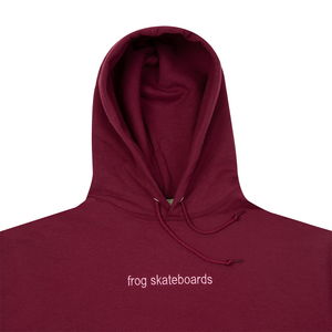 Frog Skateboards - Shredded Business Hoodie (Maroon)