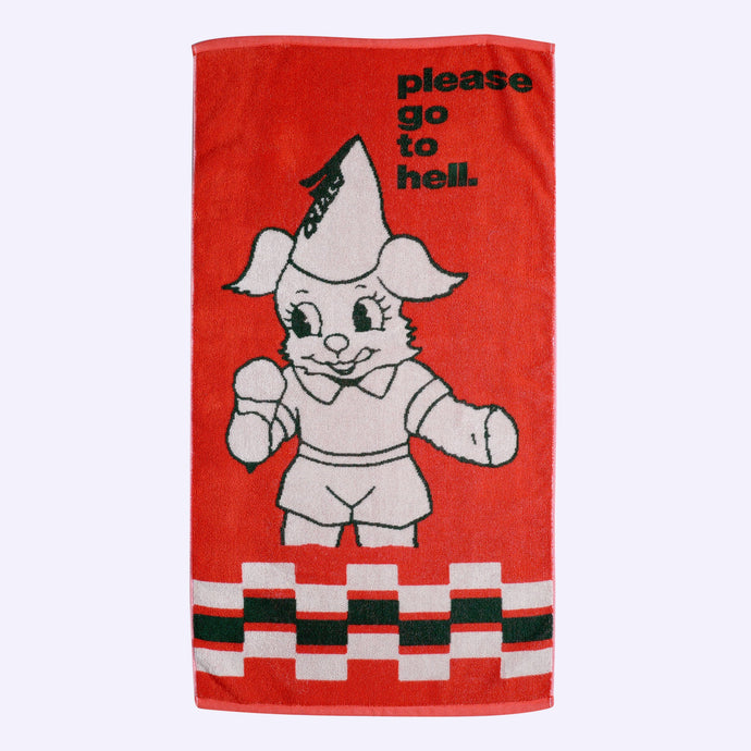Quasi Skateboards - Go to Hell Towel (Red) Toallas toalla skate stebra skateshop Lloret De Mar Girona barcelona 