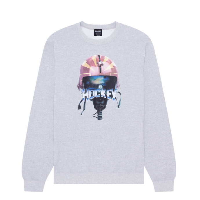 Hockey Skateboards - Eject Crewneck (Heather Grey) Sudadera skate stebra skateshop Lloret De Mar Girona barcelona 