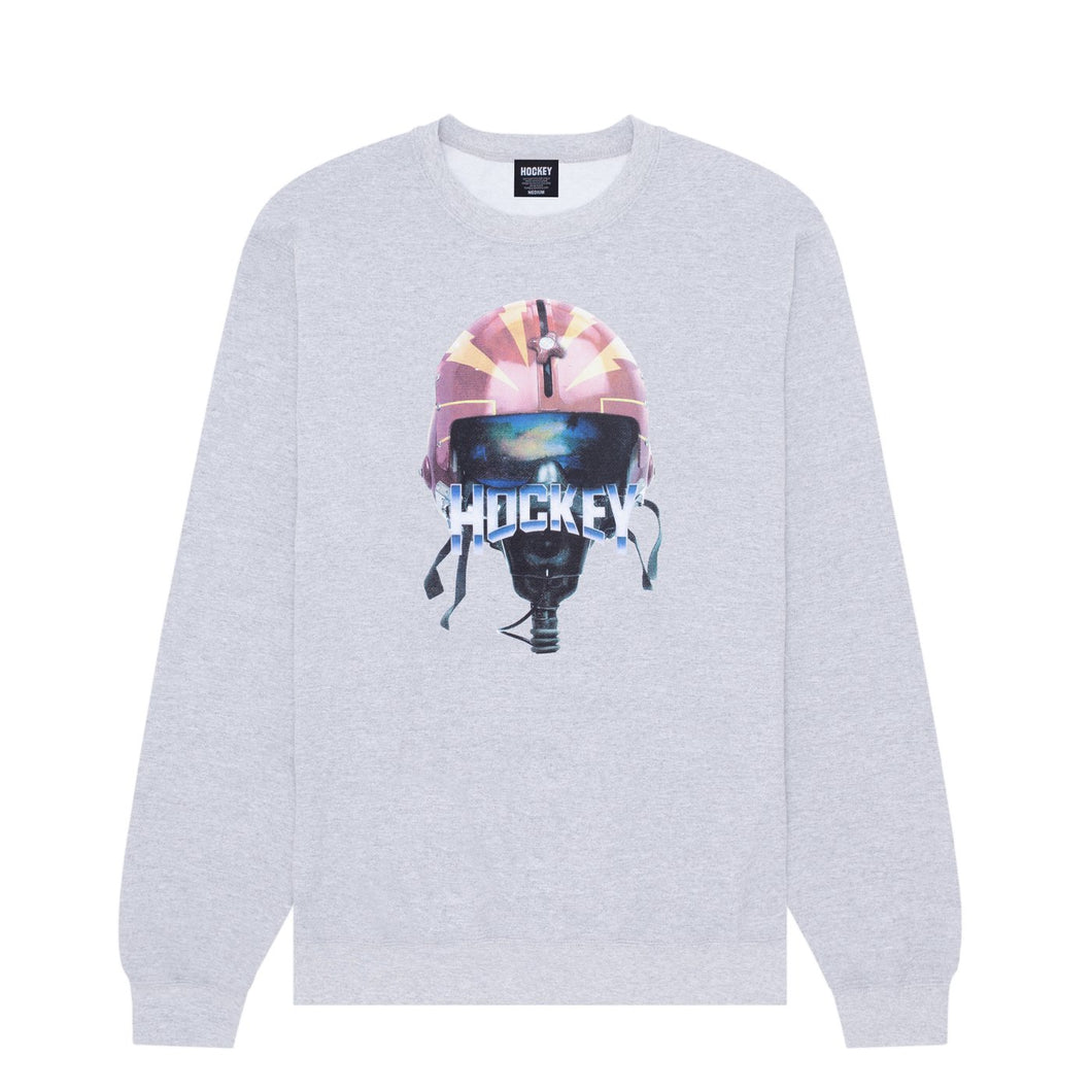 Hockey Skateboards - Eject Crewneck (Heather Grey) Sudadera skate stebra skateshop Lloret De Mar Girona barcelona 